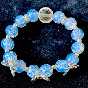 Pink and green marble effect bracelet #fairy #cottage
17cm/6.69in